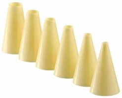 Schneider® Schneider - Lochtüllenset 6-tlg., PP Elfenbein, Höhe: 6 Cm