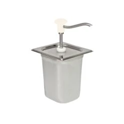 Schneider® Dosierspender GN-Behälter Einfach (weiss) Inhalt 3 Liter - 178x166x323mm